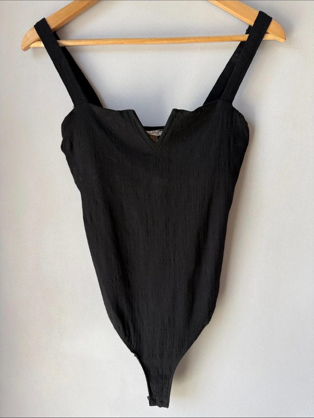 Free People Intimately Free Pippa Black V-Wire Bodysuit